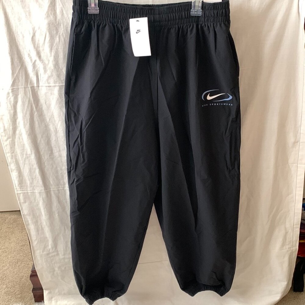 Nike Black Track Pants with Reflective Swoosh